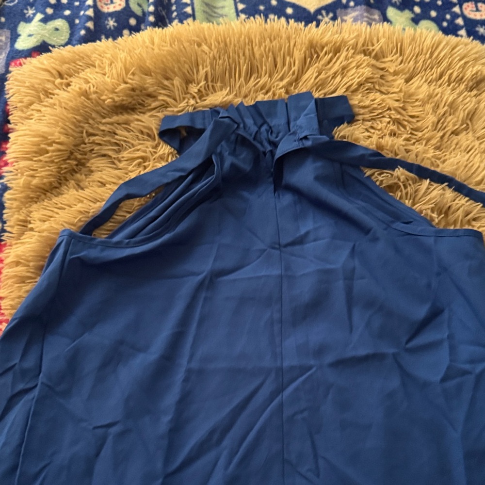 SHEIN Royal Blue Halter Top